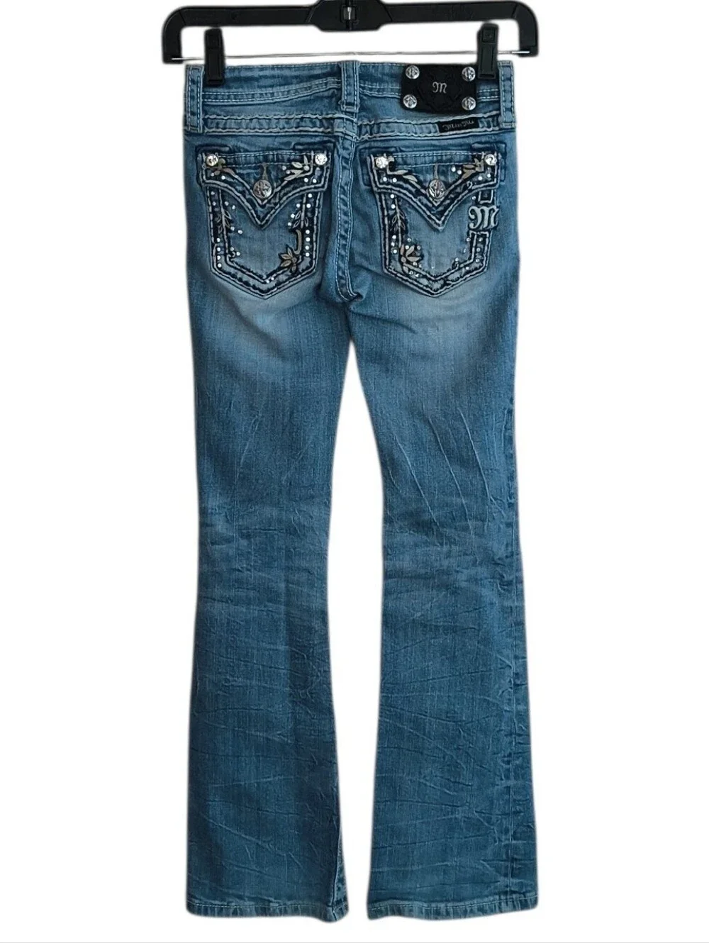 Girl's Miss Me Embellished Boot Cut Jeans Size 10